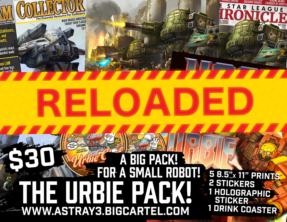 Urbie packs are back on the march! – Astray3